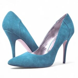 Steve Madden Carli Blue Leather Heels Sizr 9.5